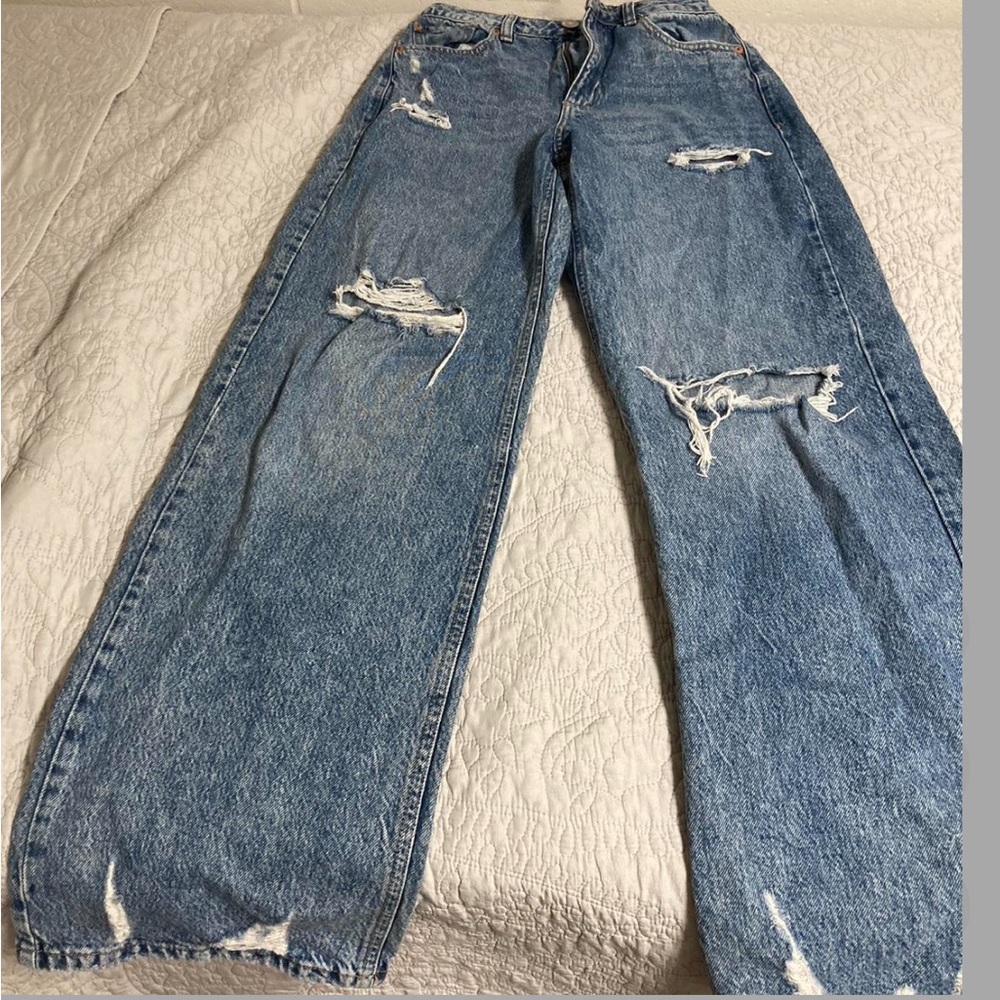 zara street wide leg jeans